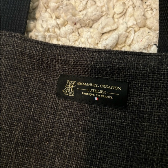 French Candy Skull Emmanuel Creation L’atelier Colorful Woven Tote Bag Red Blue - Picture 4 of 11